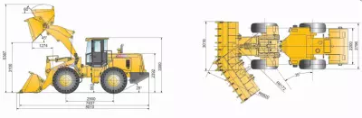 Габаритные размеры XCMG LW500FN