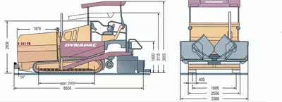 Габаритные размеры Dynapac F141C