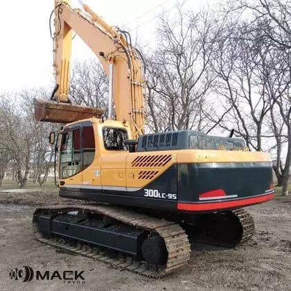 Экскаватор Hyundai R300LC-9S с планировочным ковшом