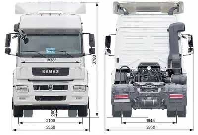 Габаритные размеры КамАЗ 5490 NEO (М1840)