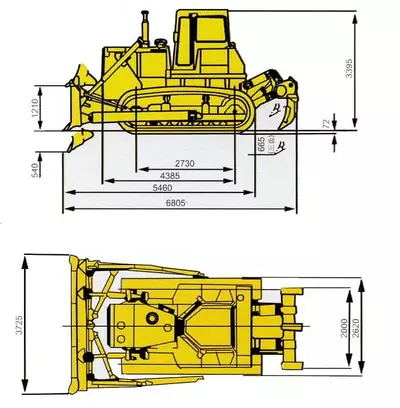 Габаритные размеры Shantui SD16